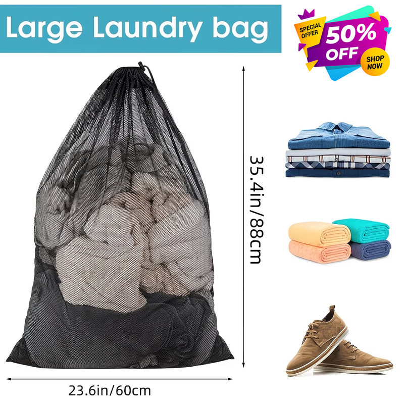 Mesh Laundry Bag with Drawstring Closure for Blouses, Socks, Stockings&Underwear gallery