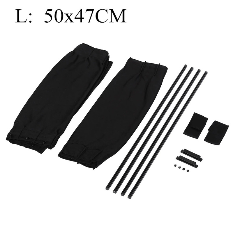 2pcs Universal Car Side Window Curtains – Foldable UV Protection Sunshade - NEW gallery