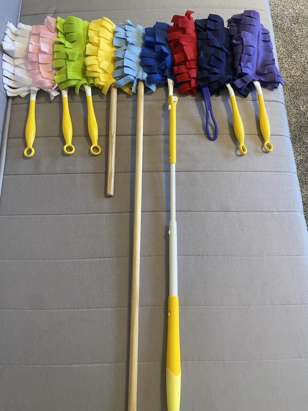 1 DUSTER FLEECE REUSABLE WASHABLE SWIFFER STYLE REFILL DOUBLE-SIDED NO HANDLE gallery