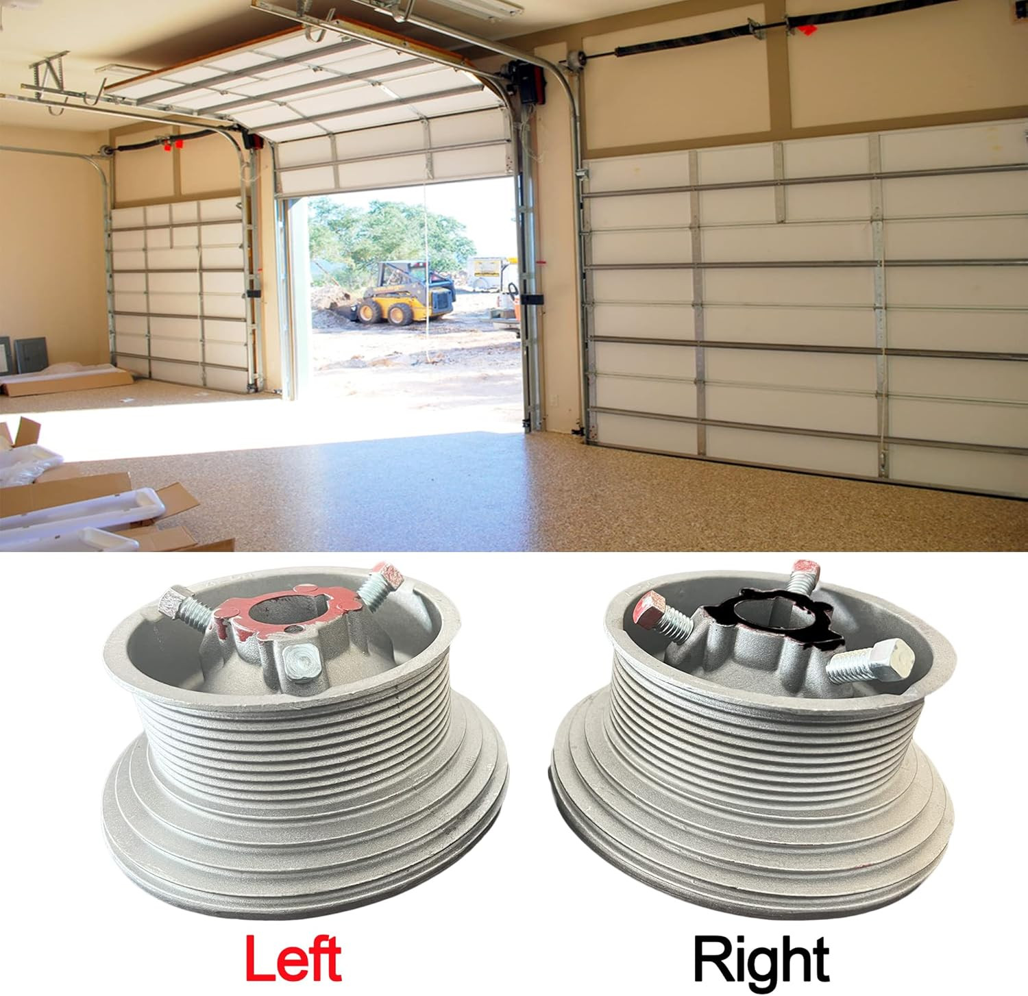 Garage Door Cable Drum , for High Lift Doors, 400-54 One Pair (Left and Right) gallery