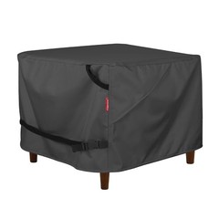 Patio Ottoman Cover – Waterproof Outdoor Square 18L x 18W x 18H inch Black