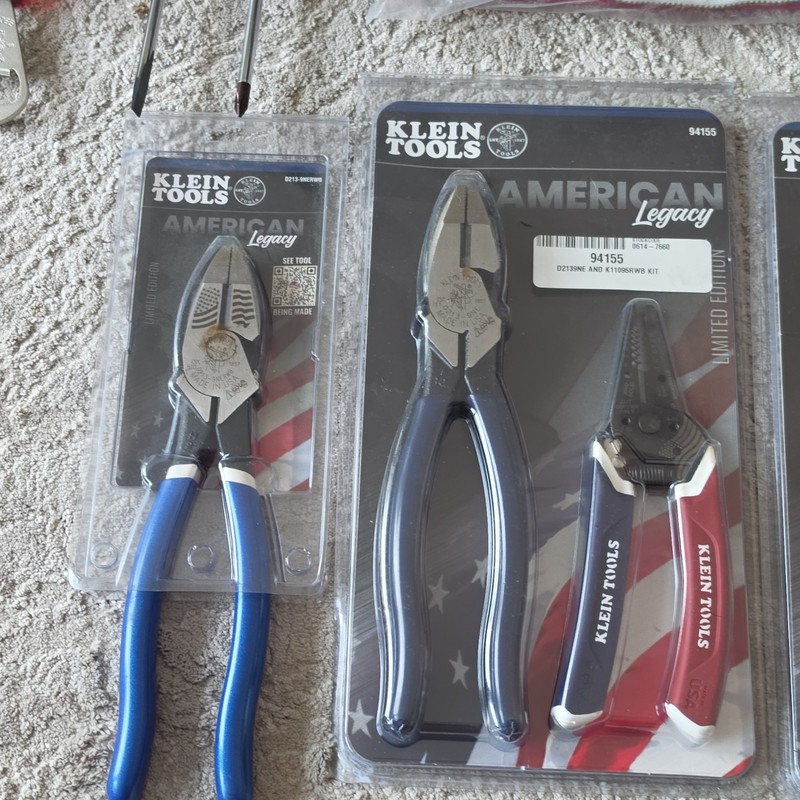 Klein Tools American Legacy 7pc Tool Set Pliers/Stripper/Screwdriver + Bag gallery