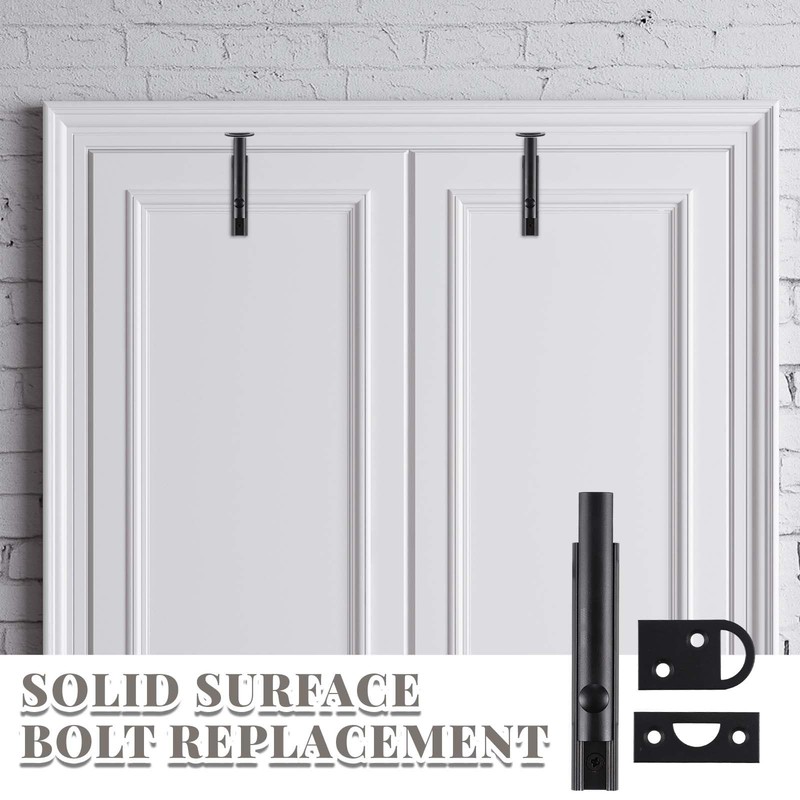 4 Pcs Solid Brass Surface Bolt Door Slide Bolt Door Latches for Top of Door S gallery