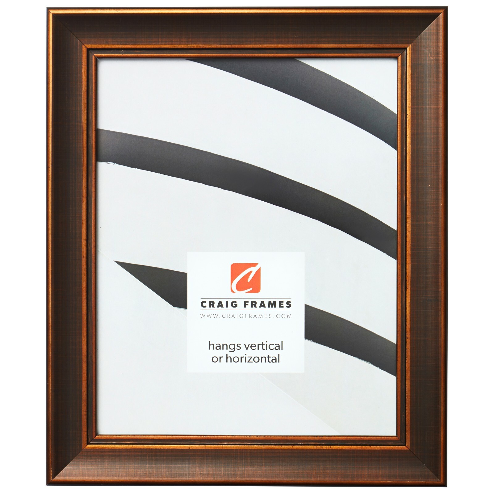 Craig Frames Metropolis, 1.25 Inch Wide Antique Bronze Picture Frame gallery