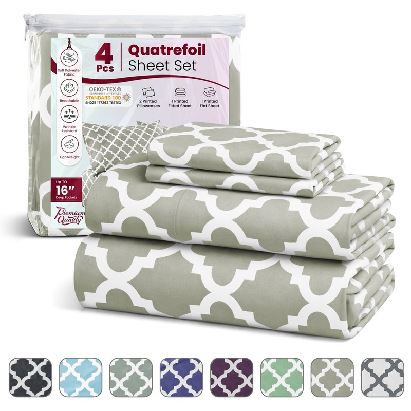 Microfiber Comfort Bed Sheet Set 1800 Count 4 Piece Deep Pocket Soft Bed Sheets gallery