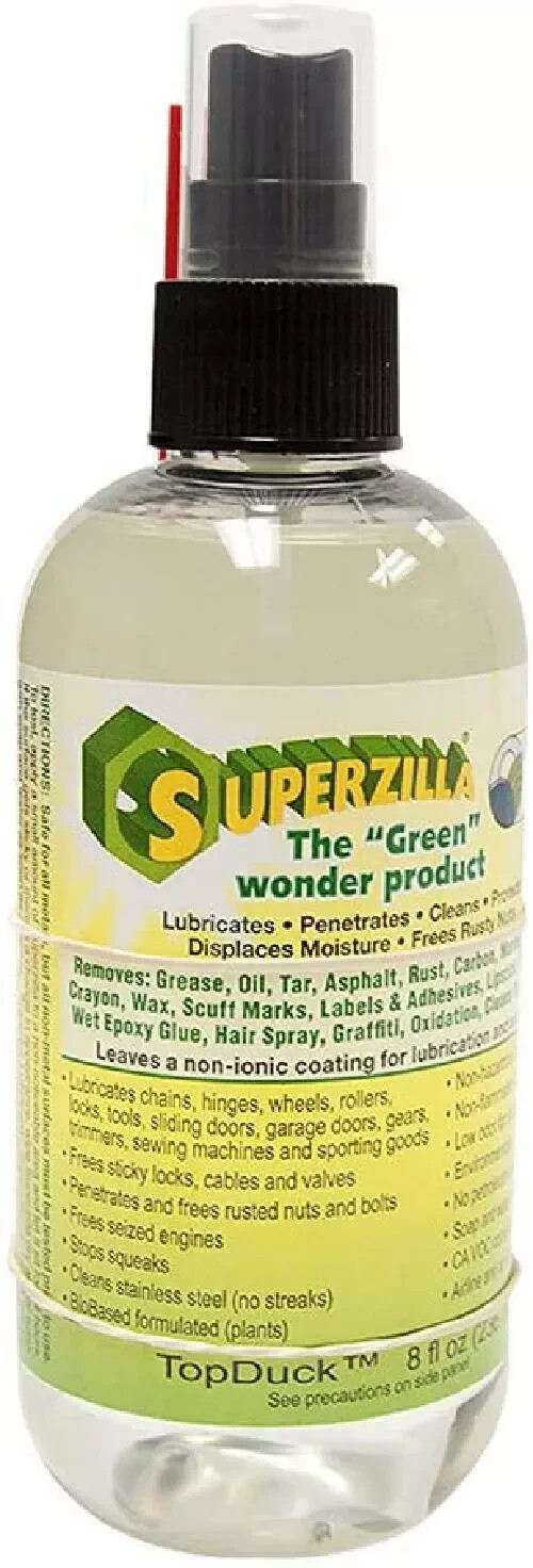 Superzilla Green Wonder Product Powerful All Purpose Cleans 8 oz Lubricant Oil gallery