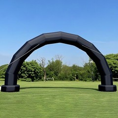 Large 21Ft Half-Circle Inflatable Arch with built-in blower – Black