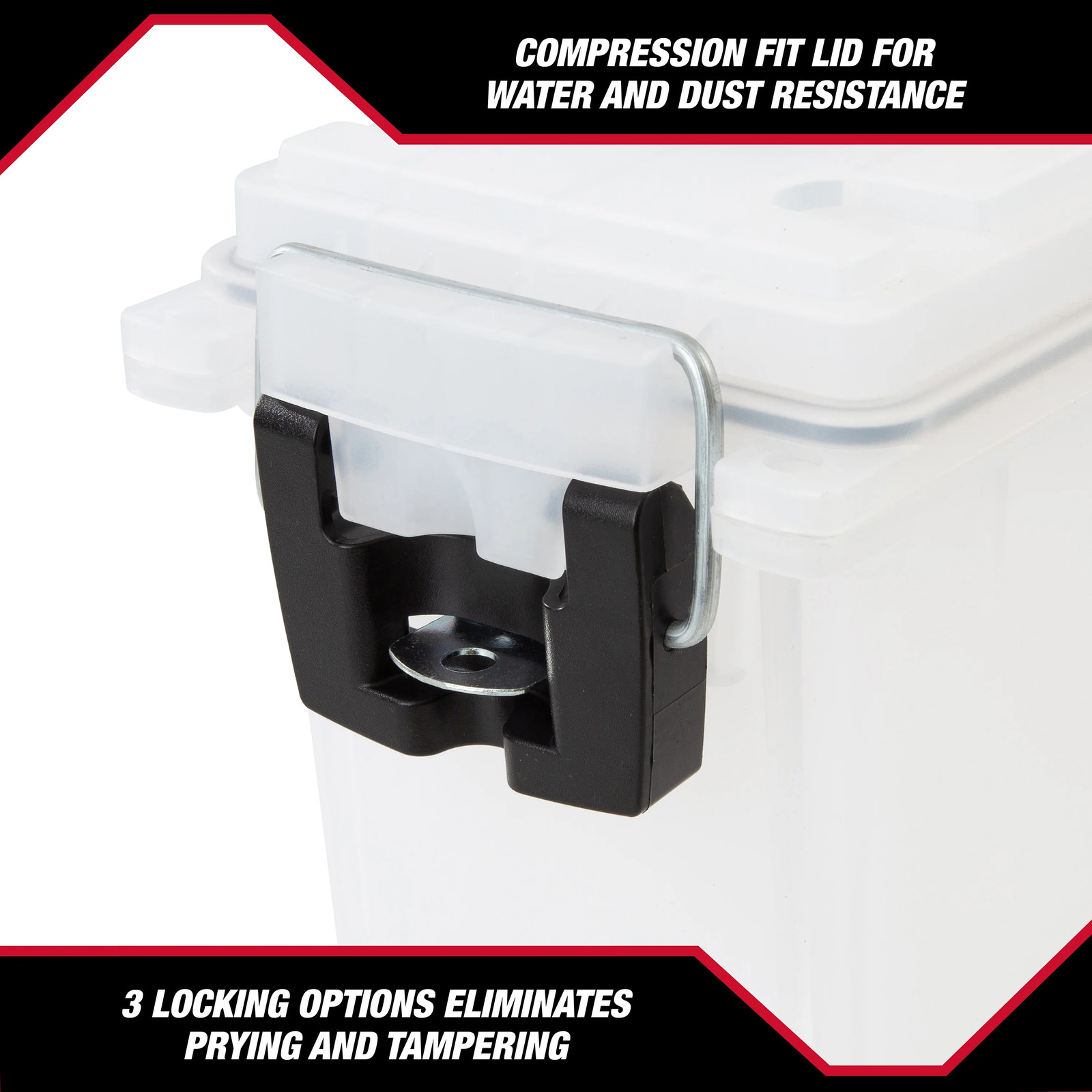 Locking Stacking Utility Tool Box Durable Plastic Storage gallery
