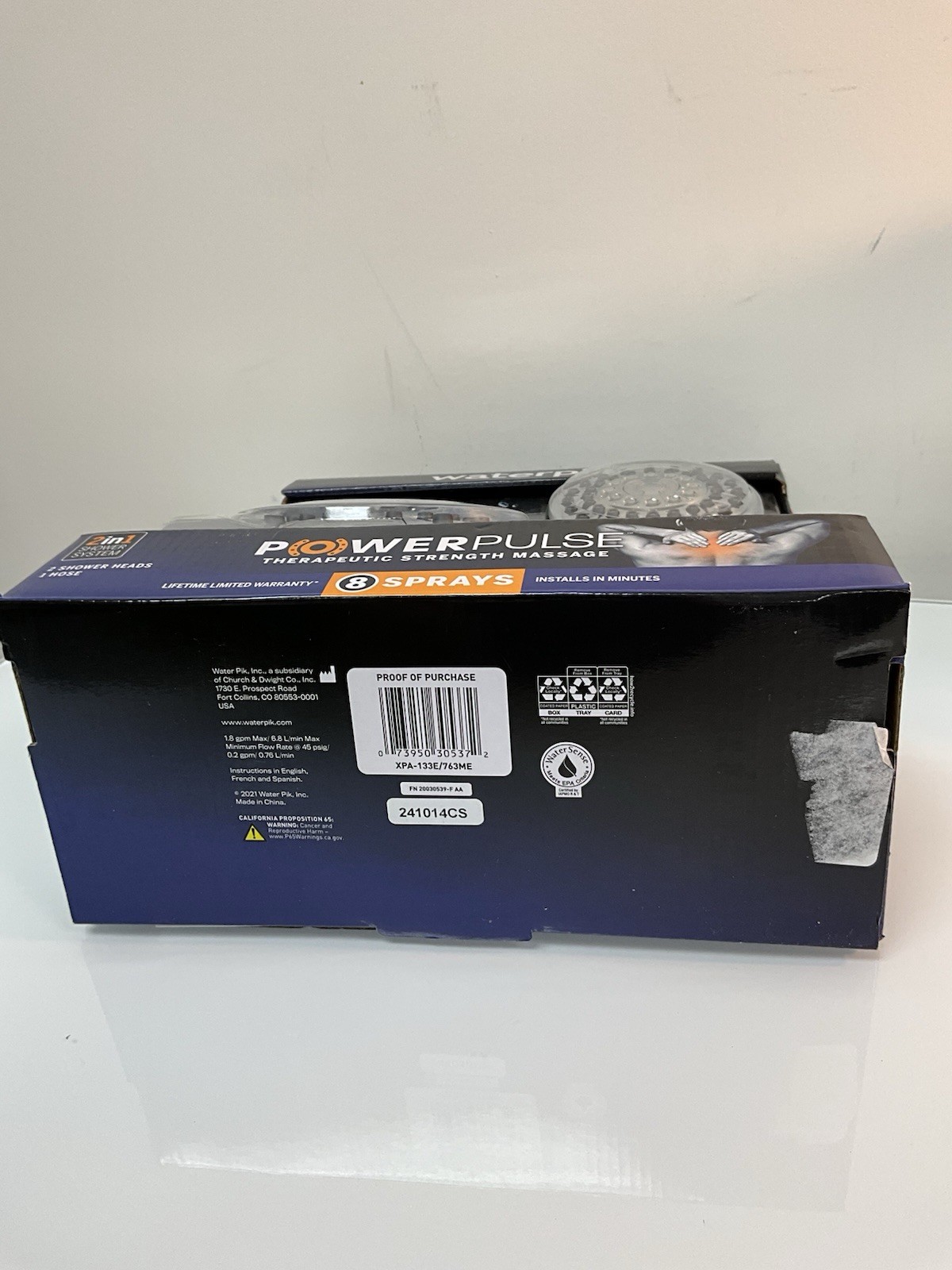 WATERPIK POWER PULSE 8 SRPRAYS DUAL SHOWER HEAD IN CHROME # XPA-133E/763ME gallery
