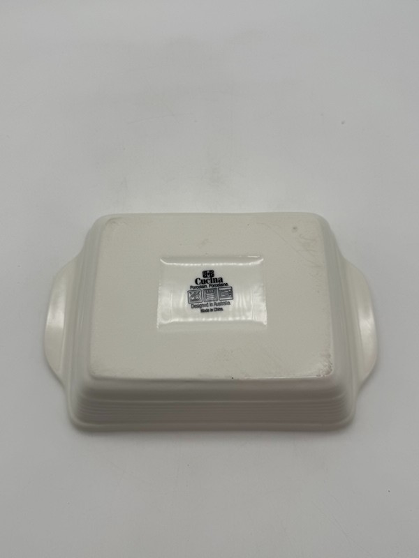 Cucina Porcelain White Rectangle Baking Dish 7.5"x5" gallery