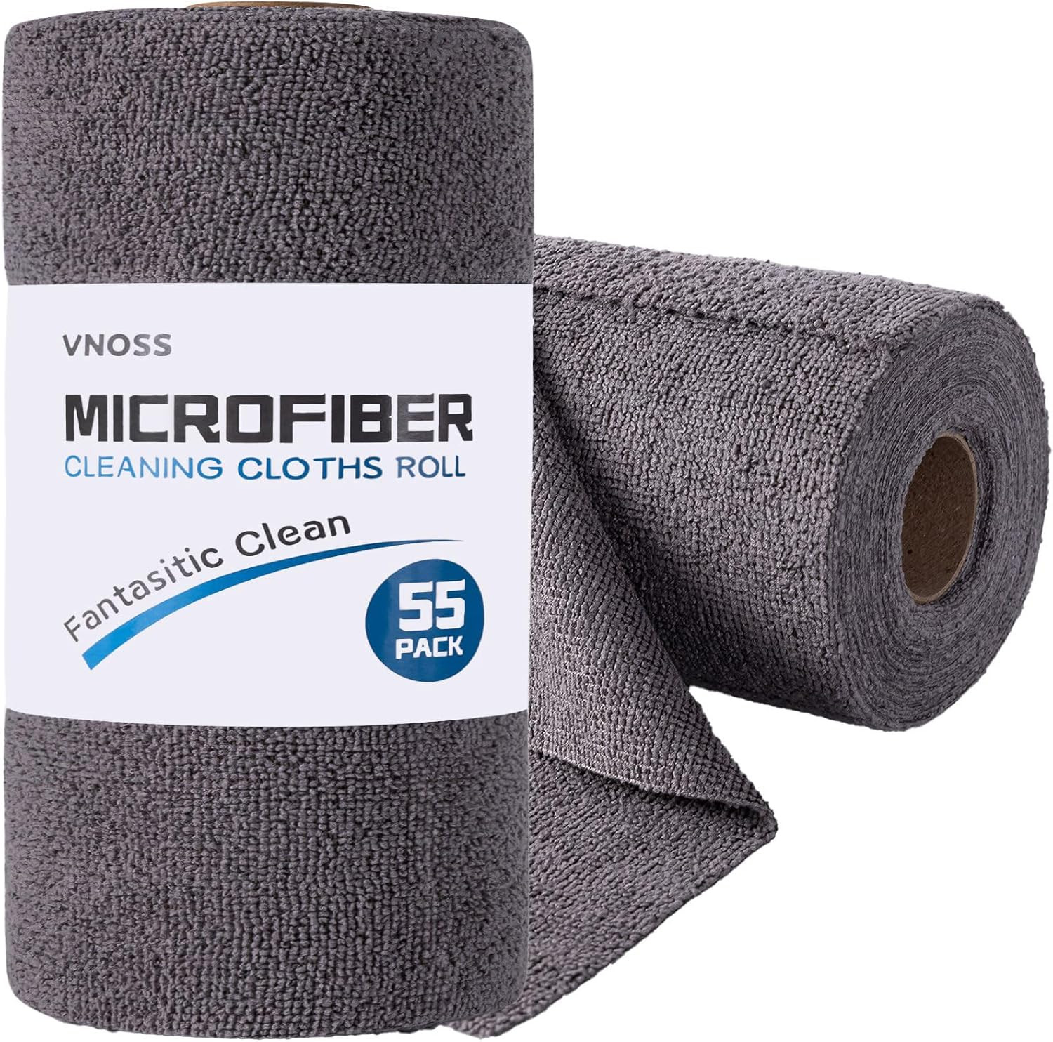 55 Pack Microfiber Cleaning Cloth Roll, Tear Away Reusable Towels, 11" X 9", Ult gallery