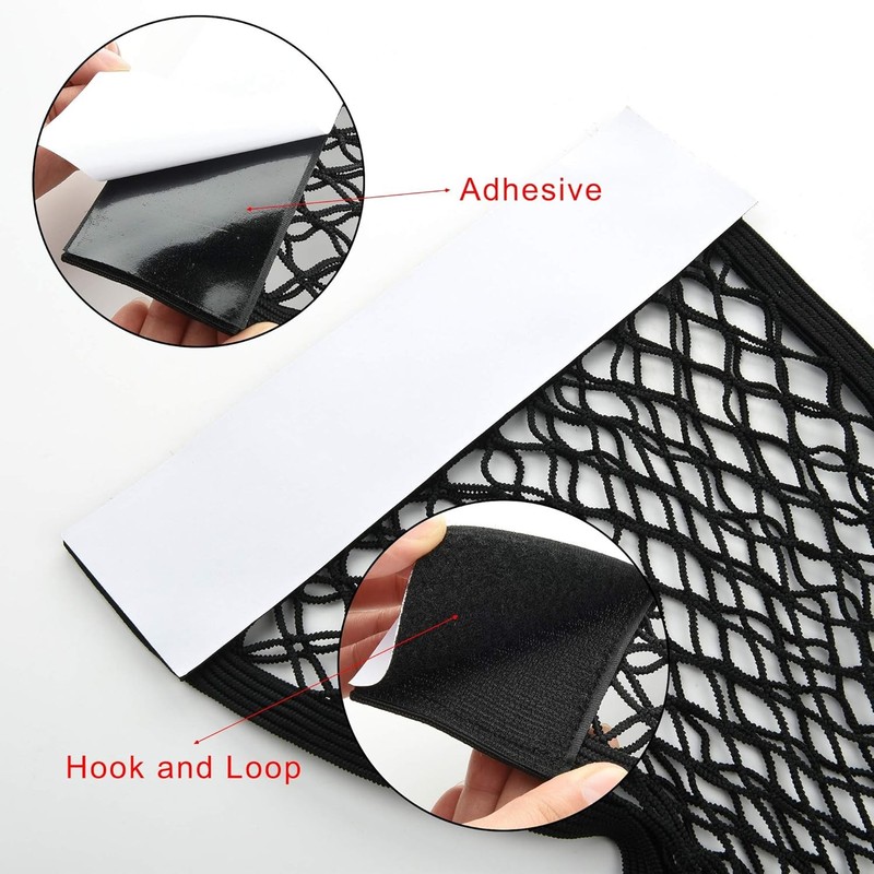 Universal Mesh Cargo Net Wall Sticker Organizer Pouch Bag Storage Mesh Net for C gallery