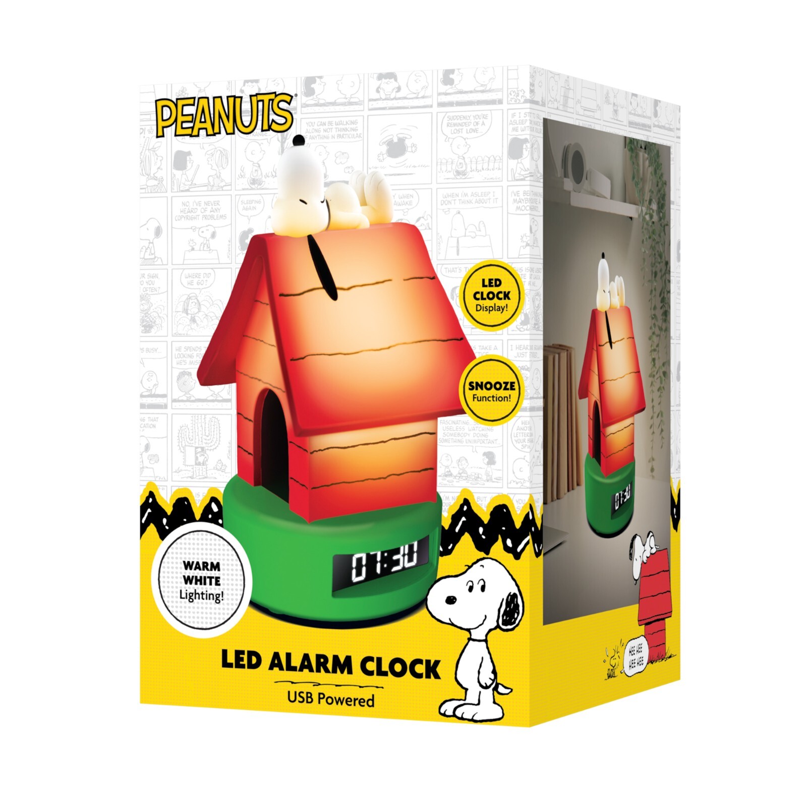 Peanuts Snoopy Doghouse LED Alarm Clock gallery