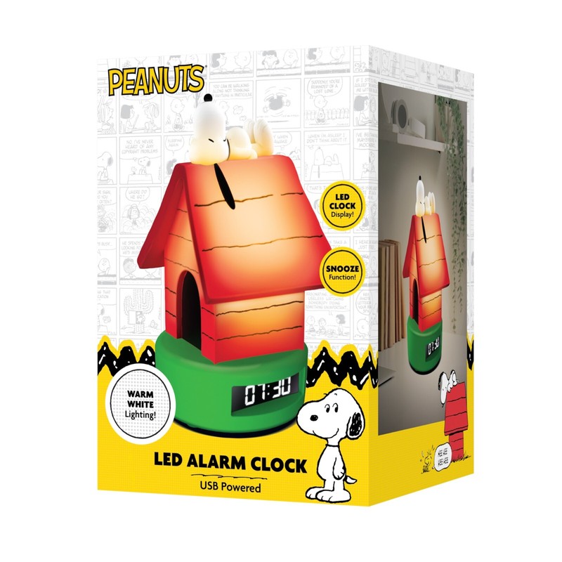 Peanuts Snoopy Doghouse LED Alarm Clock gallery