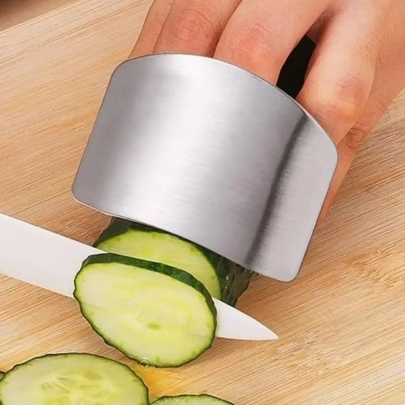 Stainless Steel Finger Protector Vegetable Cutting Finger Guards and Hand Guards gallery