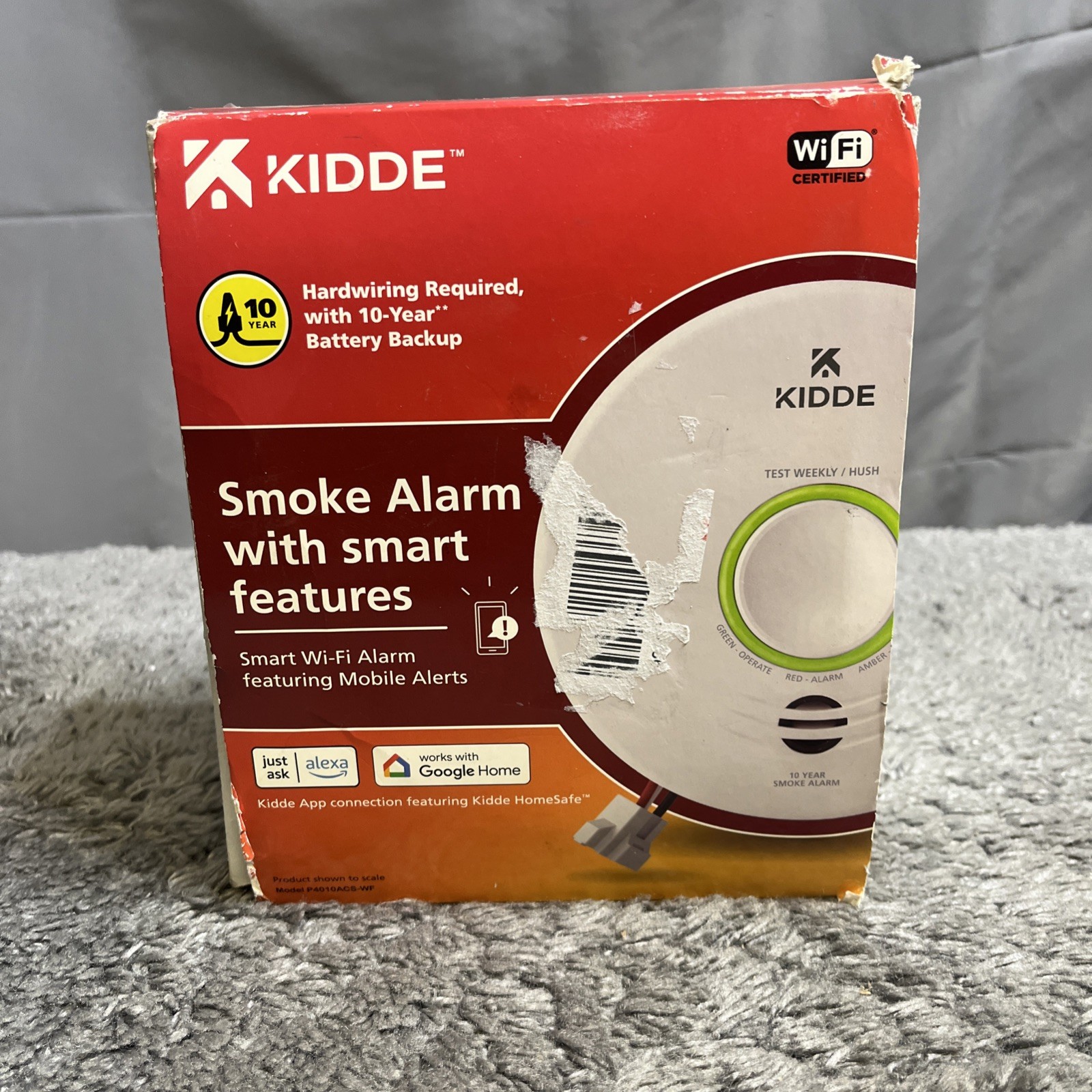 Kidde Hardwired Smoke Detector with Smart Features and Voice Alerts Wi-Fi Enable gallery