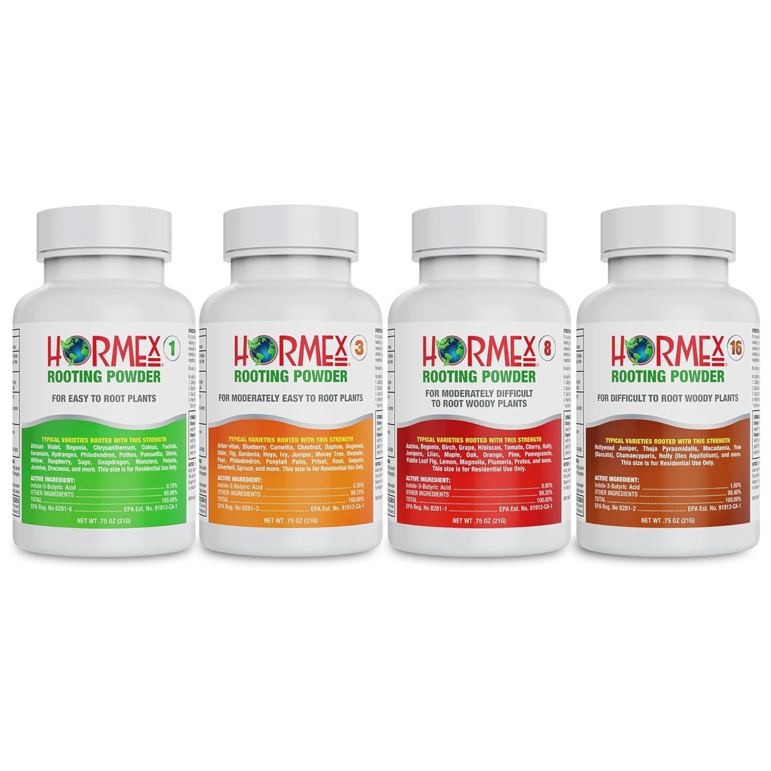 Hormex Rooting Powder #1, 3, 8, 16 Pack - Easy to Difficult to Root Woody Plants gallery