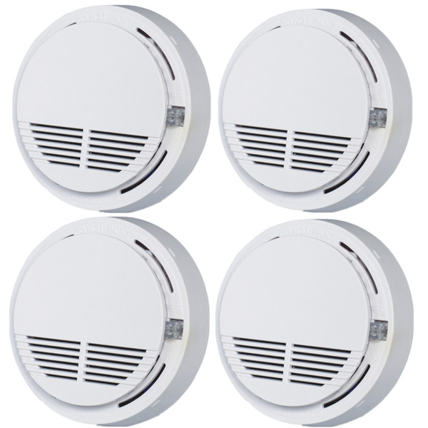 4-Pack Smoke Alarm Detectors, Home Fire Safety Sensors with Built-in Batteries gallery