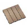 WPC Wood- Composite Patio Deck Tiles, 11-Pack, Interlocking, Water Resistant gallery