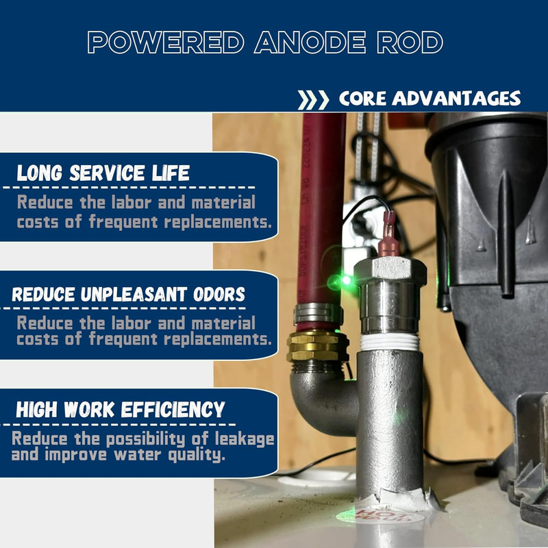 Powered Anode Rod, Electric Anode Rod, Powered Anode Rod for Water Heater, Redu gallery
