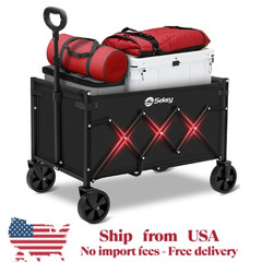 Sekey Collapsible Utility Wagon Lightweight Foldable Cart 220lbs Fast US Shiping
