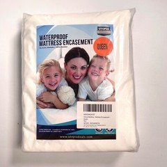 Utopia Bedding Washable Waterproof Mattres Encasement Zip Guard – Queen, NEW