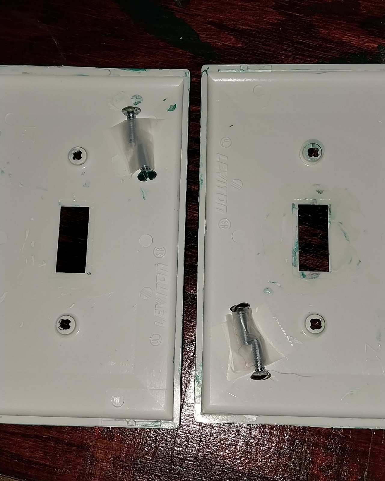 Hand Painted Hippie Boho Tie Dye Multicolored Light Switch Covers w/screws Set 2 gallery
