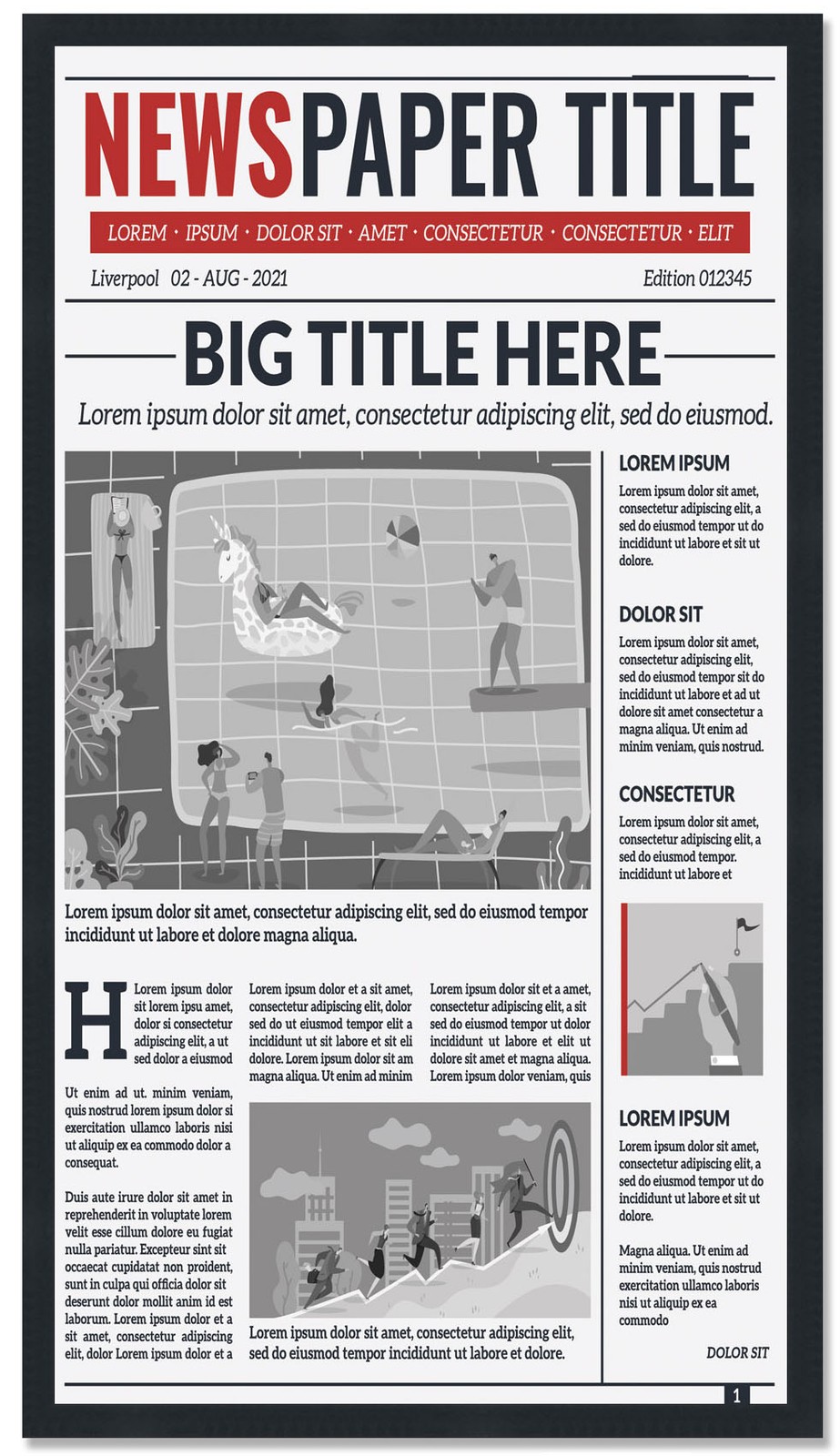 Solid Wood Newspaper Frame Matte Black Finish Size 11x12 gallery
