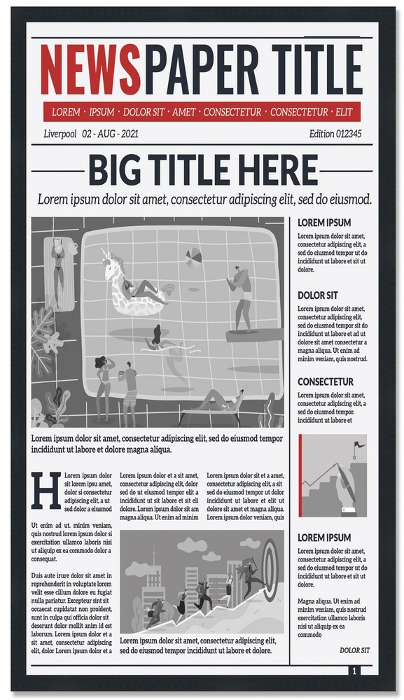 Solid Wood Newspaper Frame Matte Black Finish Size 11x12