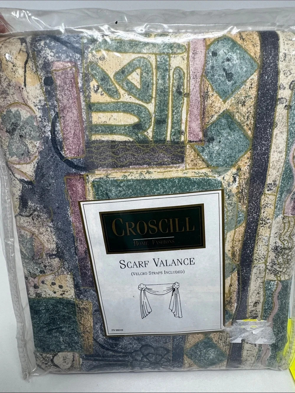 CROSCILL SCARF VALANCE WINDOW TREATMENT STRAPS 43"W X 174"L BENETELLO gallery