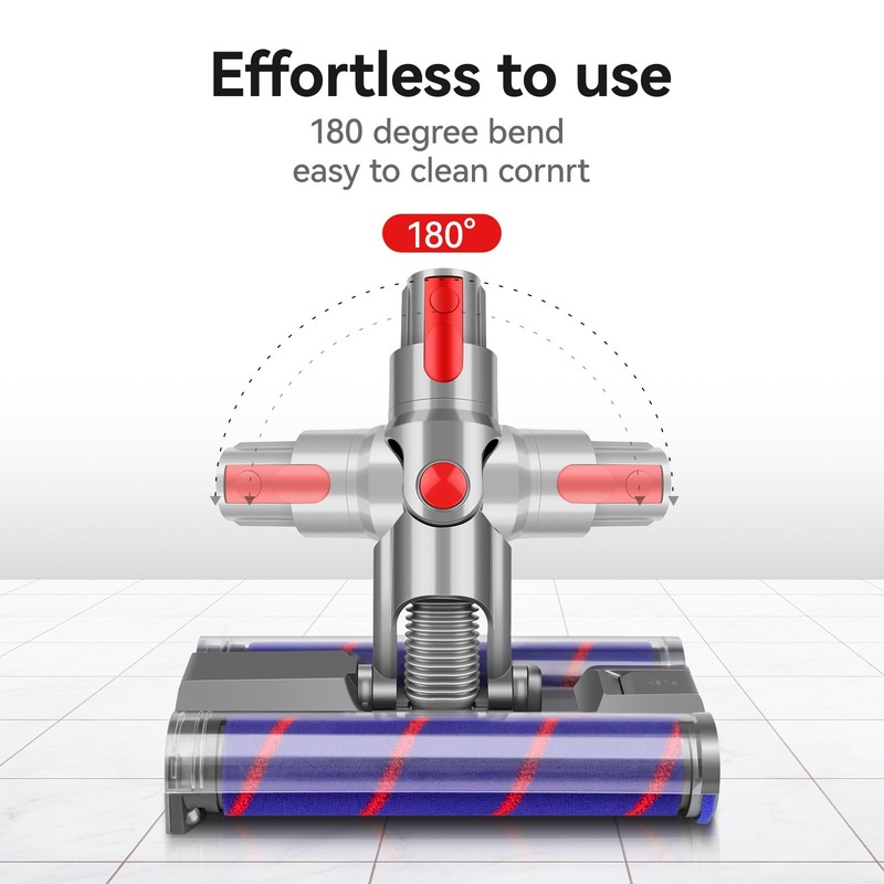 Soft Roller Brush Head for Dyson V7 V8 V10 V11 V15 Vacuum Cleaner with LED Light gallery