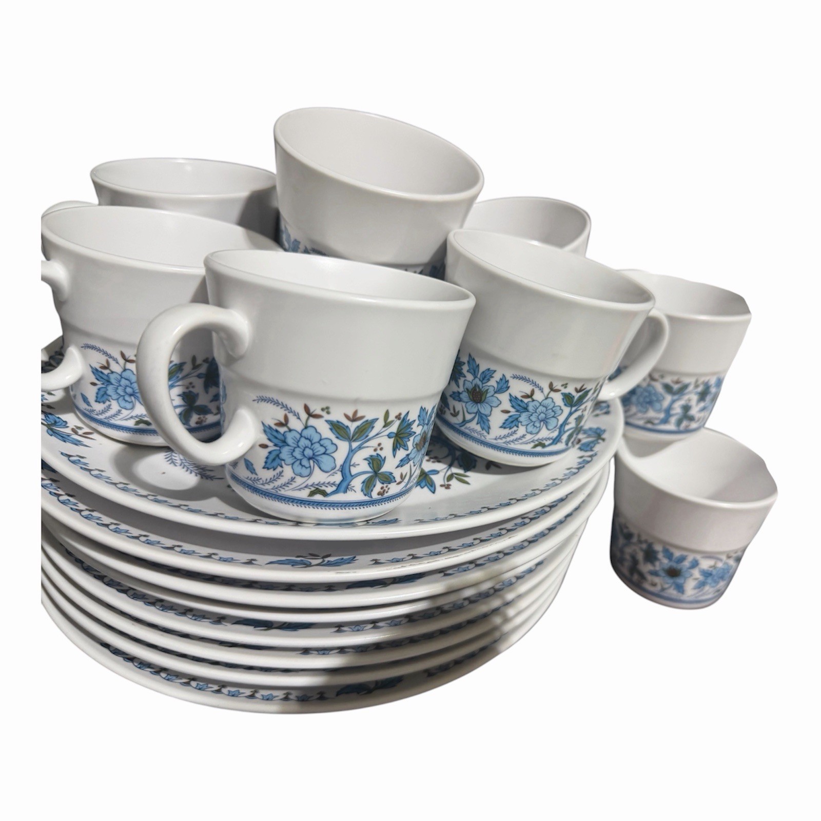 18 VTG Noritake Progression "Blue Haven" Beautiful Set gallery