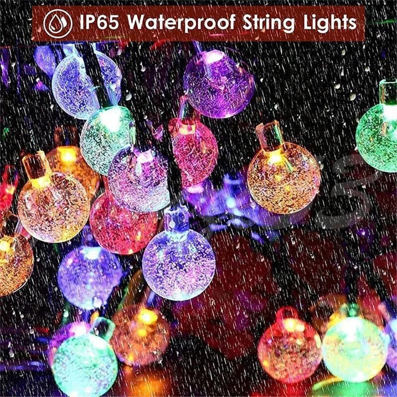 23Ft 50 LED Outdoor Solar Powered String Lights for Patio Yard Porch Party Decor gallery