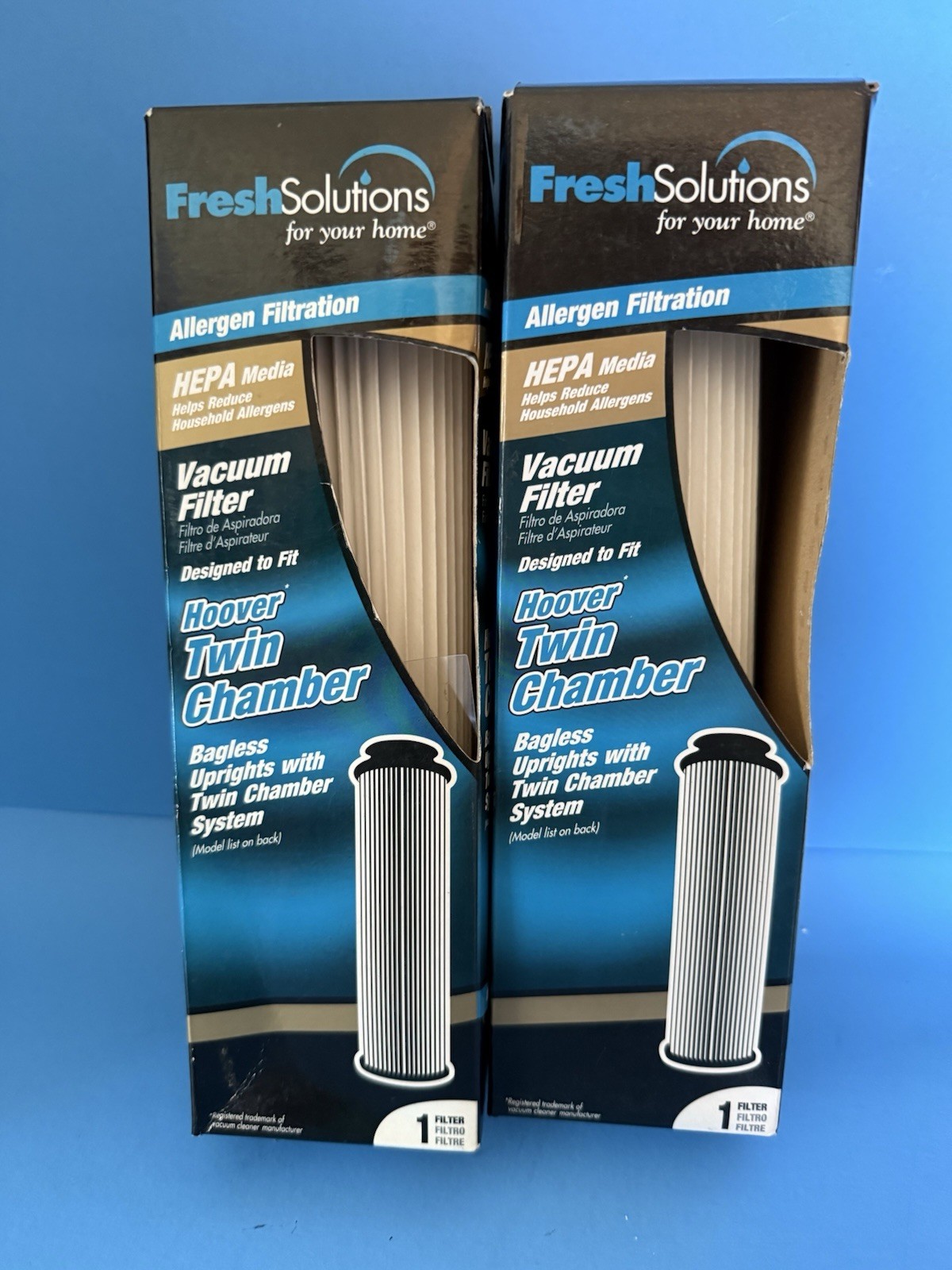 2- Hoover Vacuum Filter FRESH SOLUTIONS Allergen Filtration Twin Chamber NEW gallery