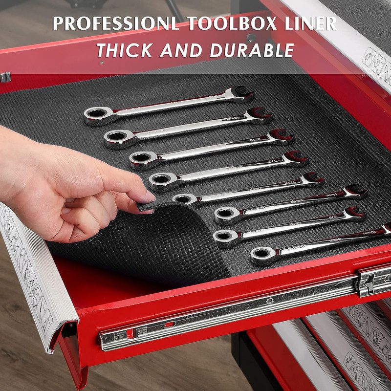 Professional Tool Box Liner and Drawer Liner,Easy Cut, Non-Slip Foam Rubber T... gallery