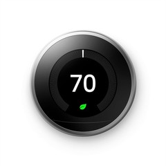 Google Nest T3016US Programmable Learning Thermostat – Stainless Steel(Open Box)