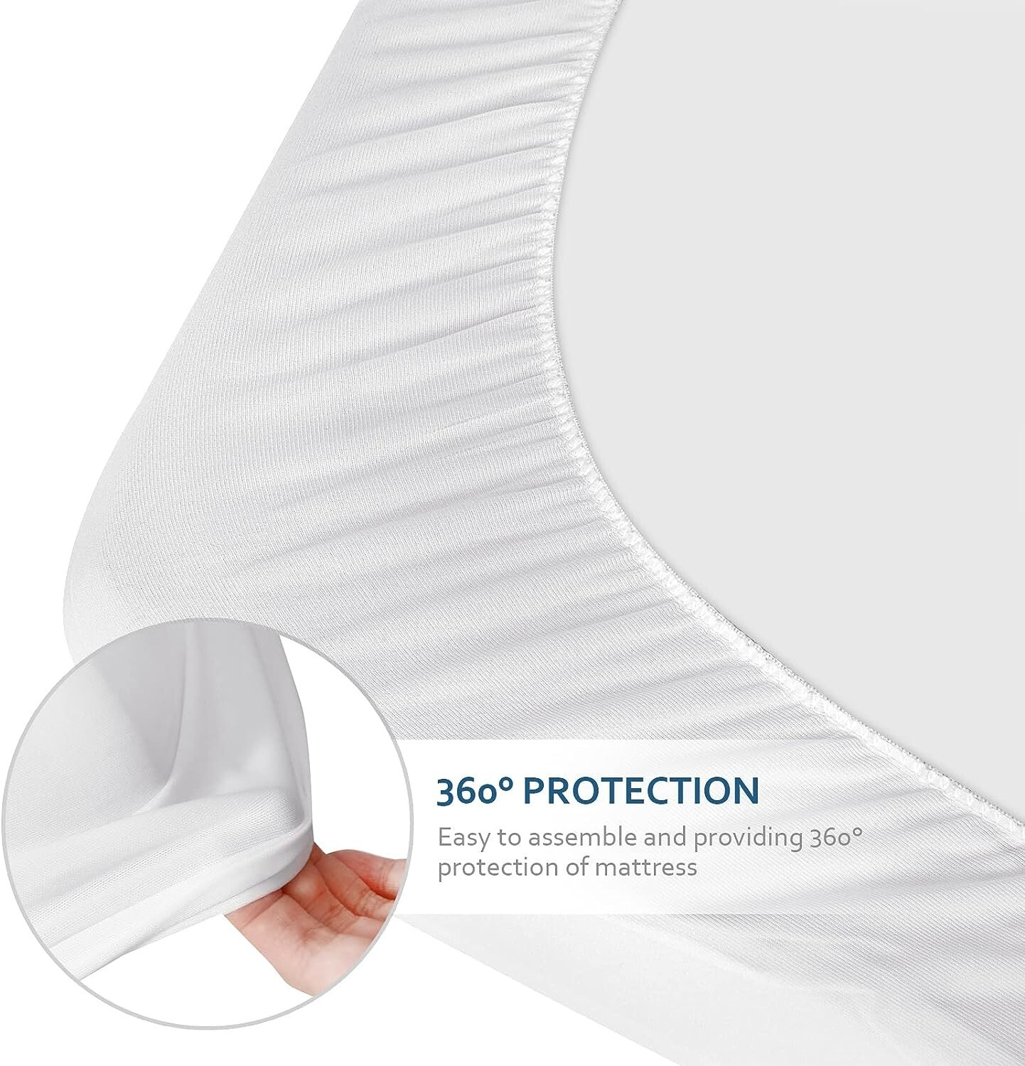 Cot Fitted Sheets Snug Fit Narrow Twin/Travel Size Mattress 2 Pack 31"x75"x10" gallery