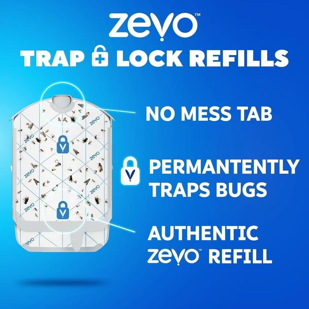 Zevo Flying Insect Trap Refill Cartridges -Easy to Use (6 Refill Cartridges) gallery