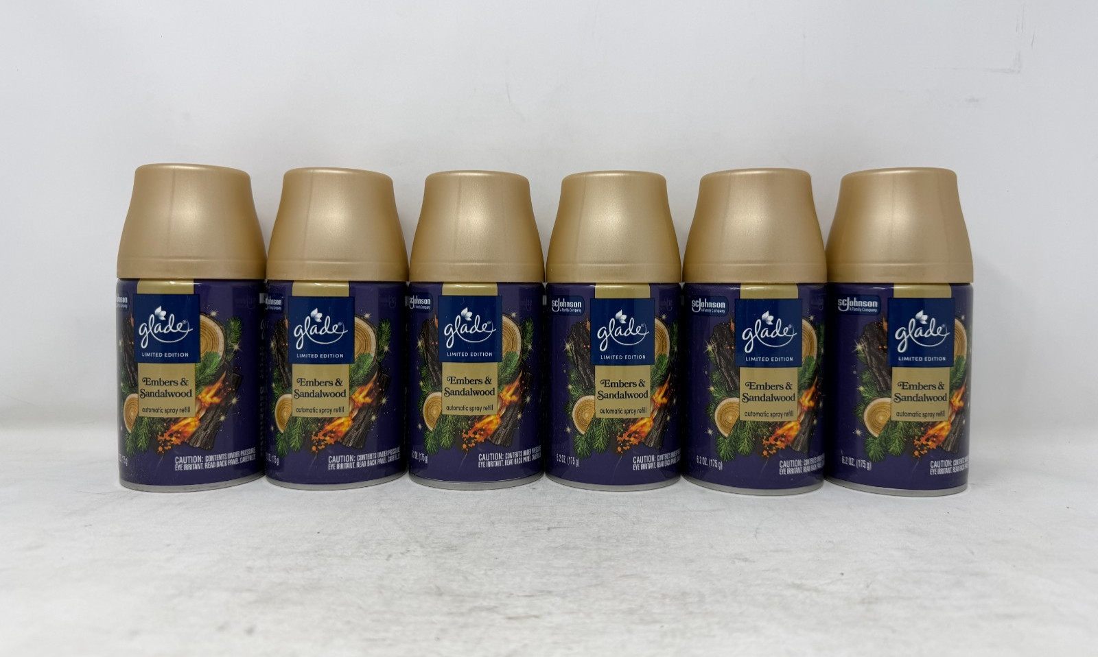6 Pack - Glade Automatic Spray Air Freshener Refills, Embers & Sandalwood, 6.2oz gallery