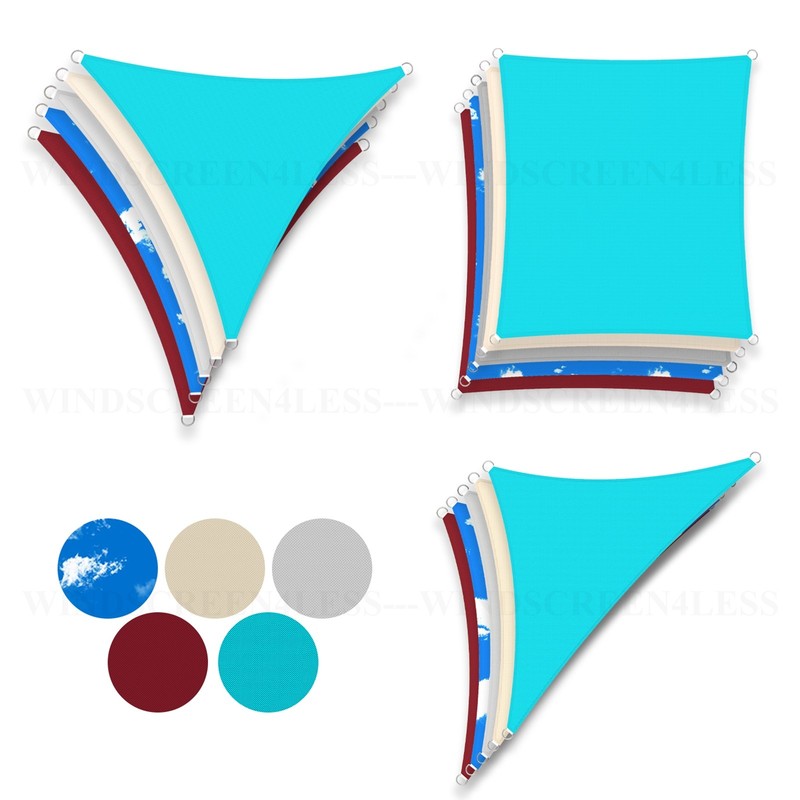 Red Right Triangle Waterproof Sun Shade Sail Outdoor Canopy Awning Patio Pool gallery