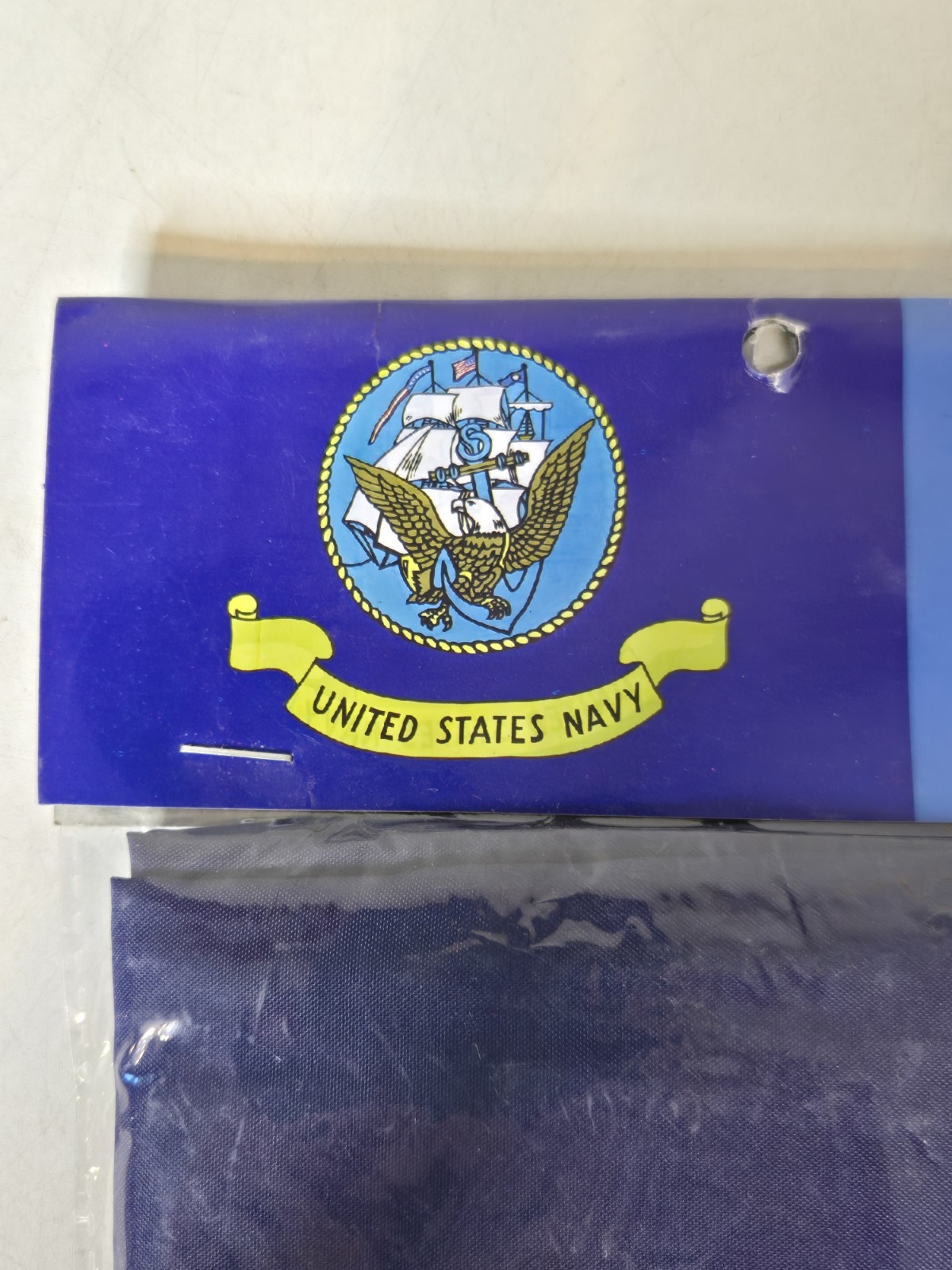 US Navy Emblem Flag 3' x 5' Super Polyester Canvas Header Brass Grommets NIP New gallery