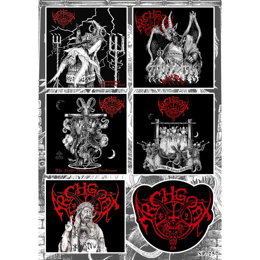 Archgoat Sticker Albums Pack The Light Devouring Darkness Whore of Bethlehem gallery