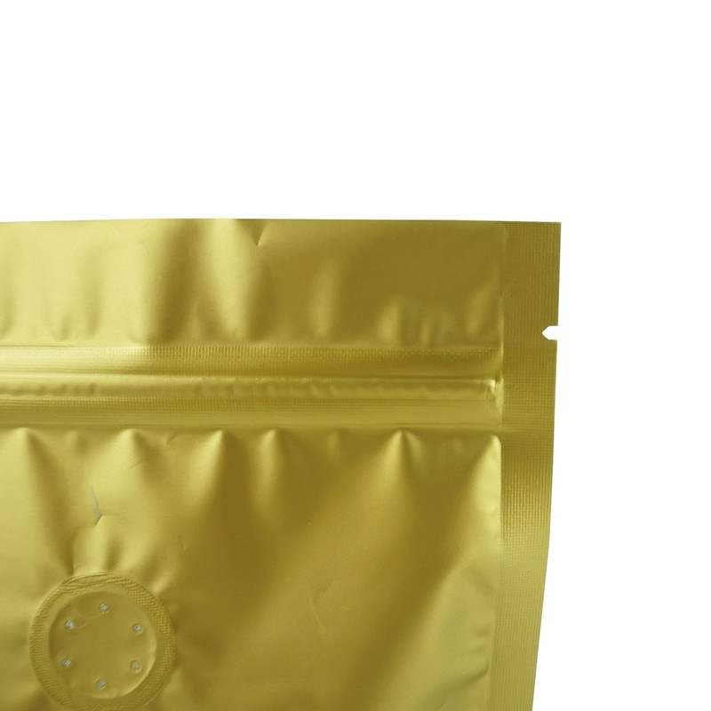 QQ Studio Coffee Pouch for Espresso Beans, Gold Single Origin Bag with Valve gallery