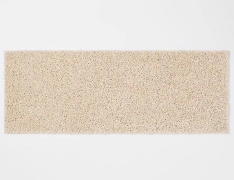 Threshold Antimicrobial Bath Rug - Beige Size 22"x60" NWOT gallery