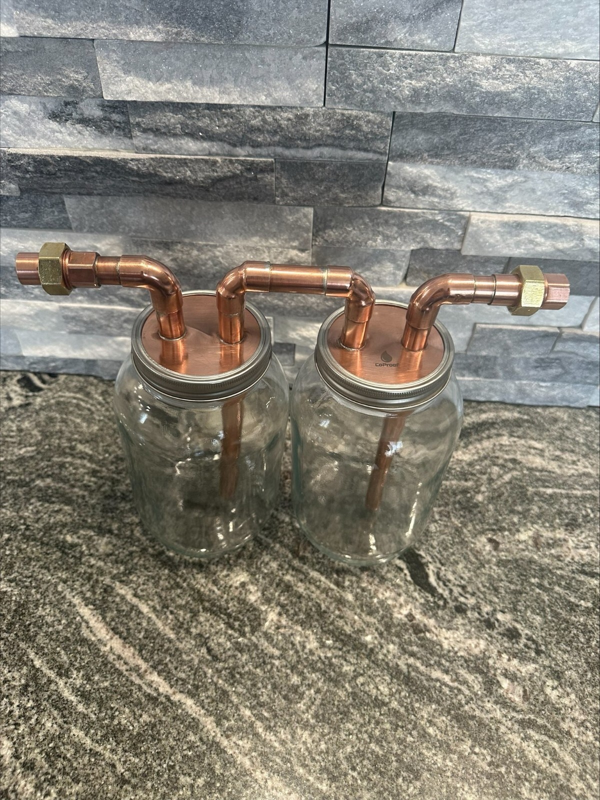 CoProof 1/2 Gallon Mason Jar Thumper Kit Double Distill W/Jars A23 gallery