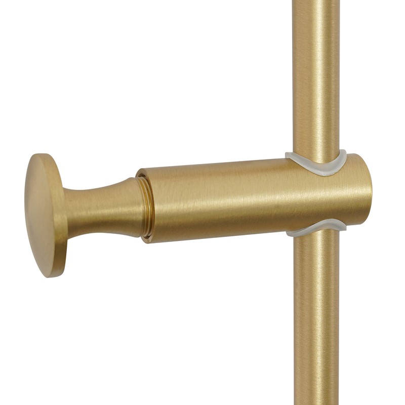 Wall Mounted Coat Rack with 5 Adjustable Hooks Vertical Coat Hat Umbrella Hanger gallery