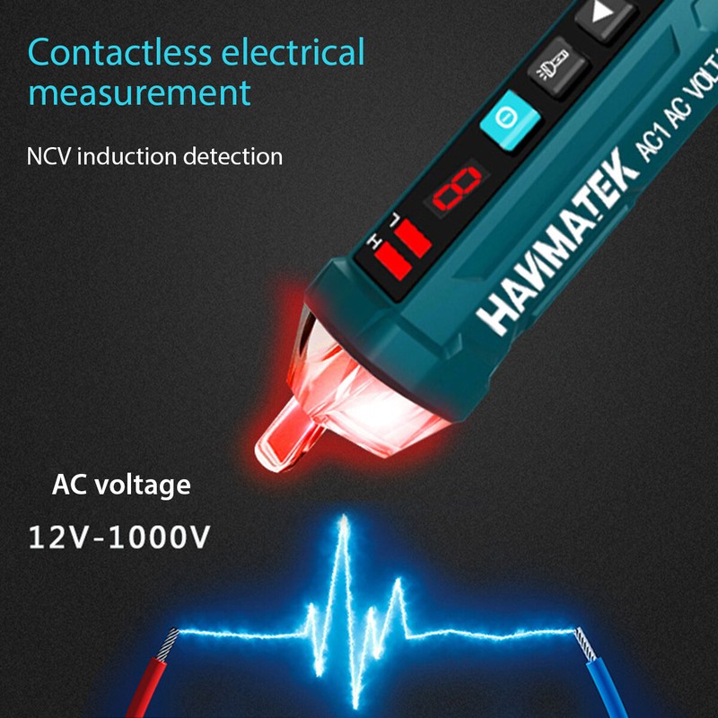 LED AC Electrical Voltage Power Detector Sensor Tester Non-Contact Pen 12-1000V gallery