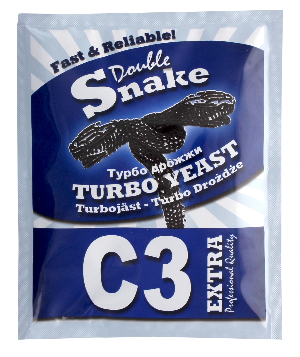 Double Snake C3 Home Brew High Alcohol Spirit Cider Turbo Yeast Makes 25 L gallery