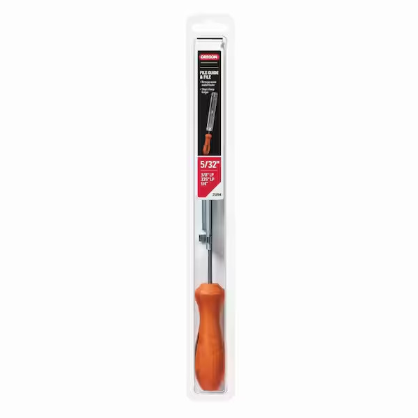 Chainsaw File Guide, Includes 5/32 In. round Saw Chain File, for 3/8 In. Low Pro