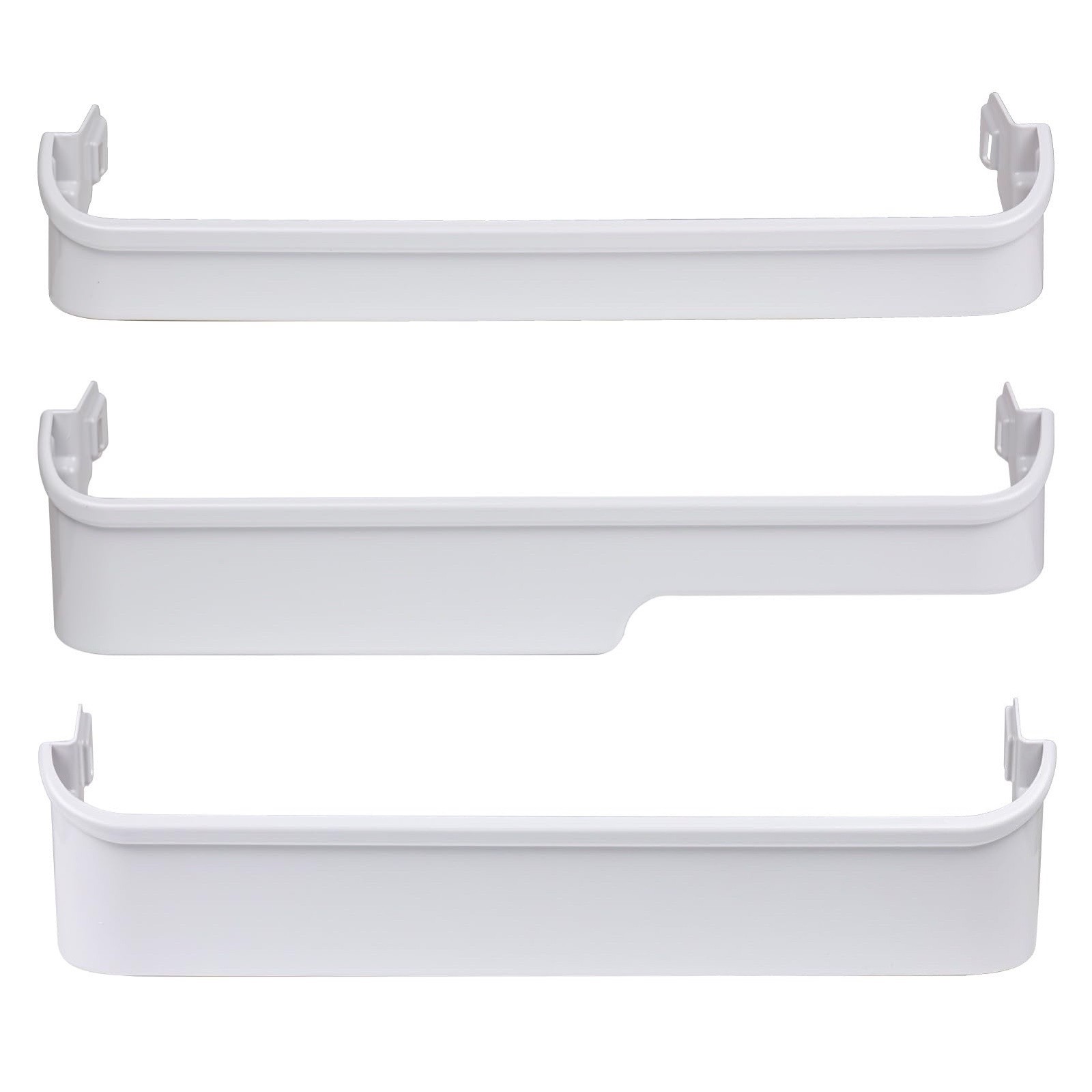 Top + Middle + Bottom Door Bin Compatible with Refrigerator 240337901 240338101 gallery